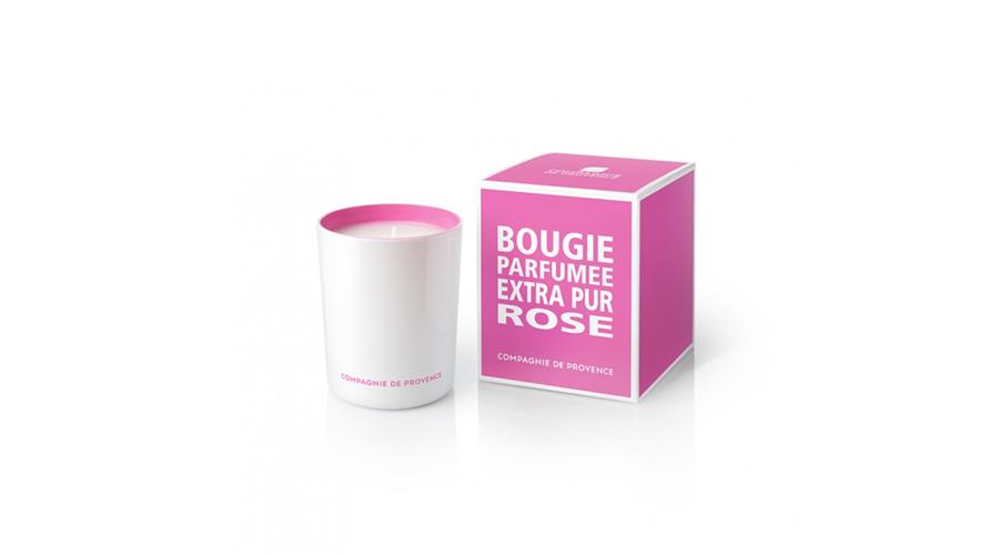 Savon de Marseille bougie-parfumee-180g-rose-